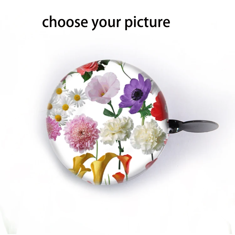 Sell Well New Type 2022 new style Small Bicycle Cycling Handlebar Ringing Bell with your flower