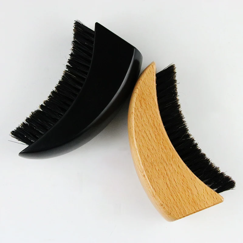 
Hot Selling Private Label Wood Handle Boar Bristle Wave Beard Brush 