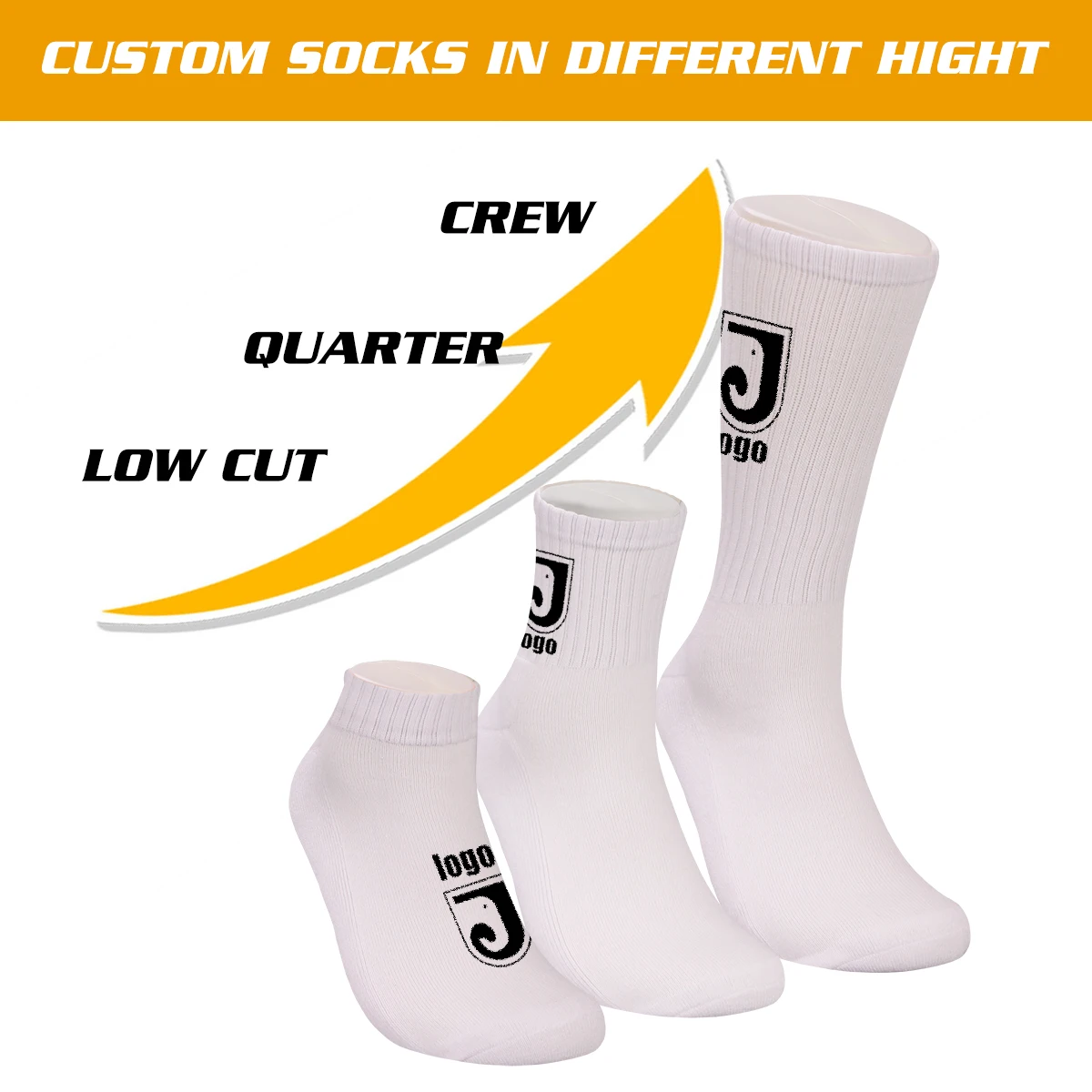 High Quality Cotton Men Crew Socks Custom Logo Socks Men Casual Socks With Logo