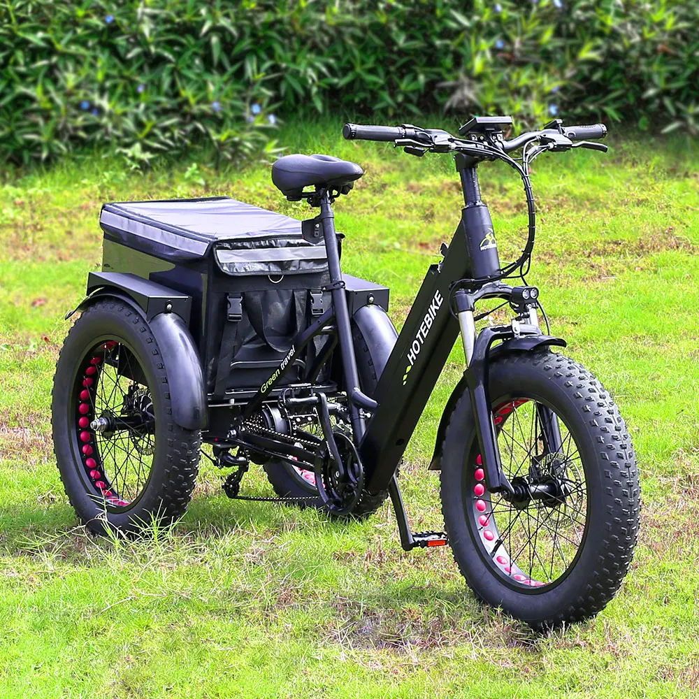 tricycles 3 wheel electric 20*4.0 inch Fat tire electric tricycle car 36V350W rear hub motor 3wheel electric tricycle motorcycle