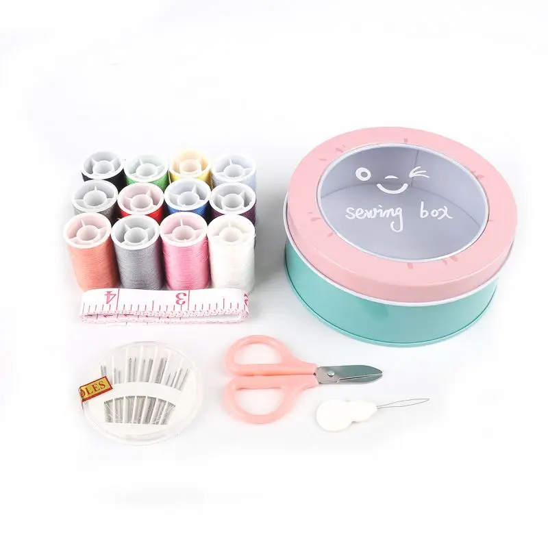  4.5X11cm Sewing Box Kit Storage Container Travelling Quilting Stitching Embroidery Needle Craft Kits with