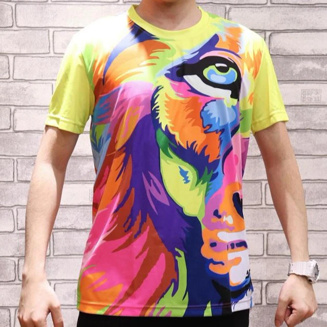 
3d Sublimation T-Shirt Full Sublimated Half Sleeve High Quality Men T shits Carton print t shirt 