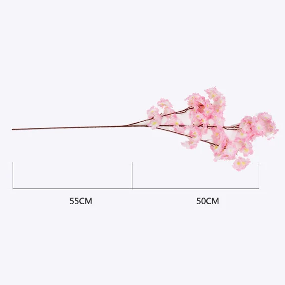 Factory Indoor Decoration Pink Artificial Cherry Blossom Tree Branches Arches Flowers Centerpiece Wedding Decoration