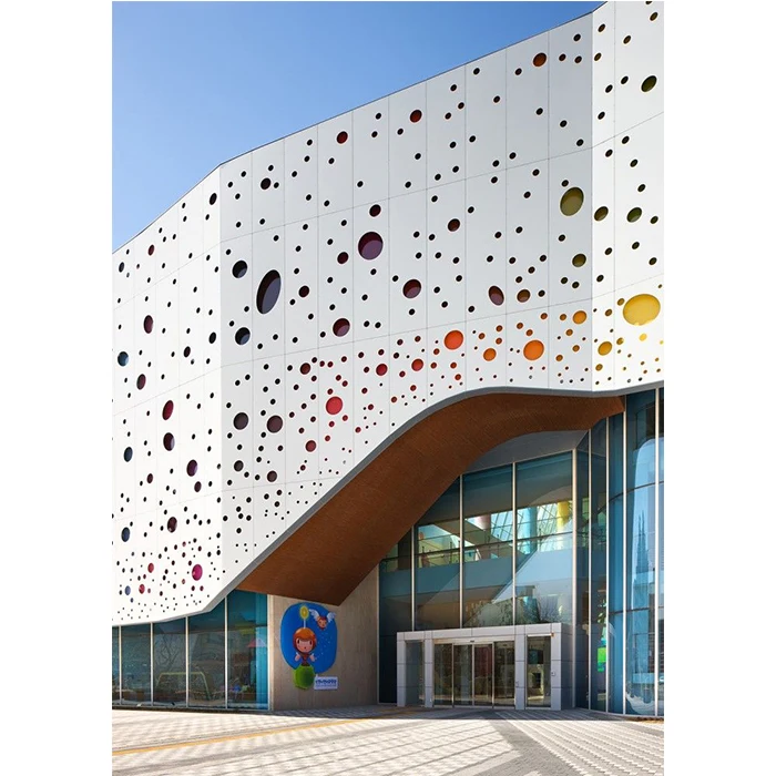 Shopping Mall Exterior Aluminum Curtain Wall Profile Architectural Facade Interior Customized Design