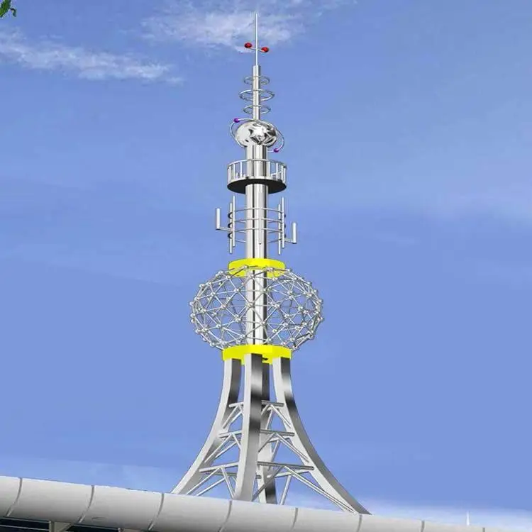 Оцинкованная Gsm Rds 5g радио Wifi Сотовая Антенна Bts стальная башня