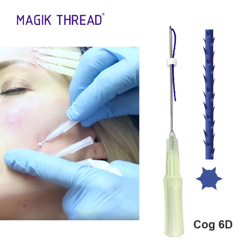 Medical products Cog 6D W Blunt 19G 100mm thread lift face pdo threadlift korea cannula plla suture