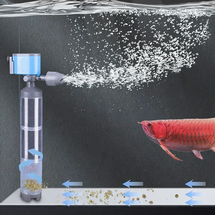 Quanlong aquariums equipments 6 in 1 aquarium filter pump internal sponge bio  fish tank filter