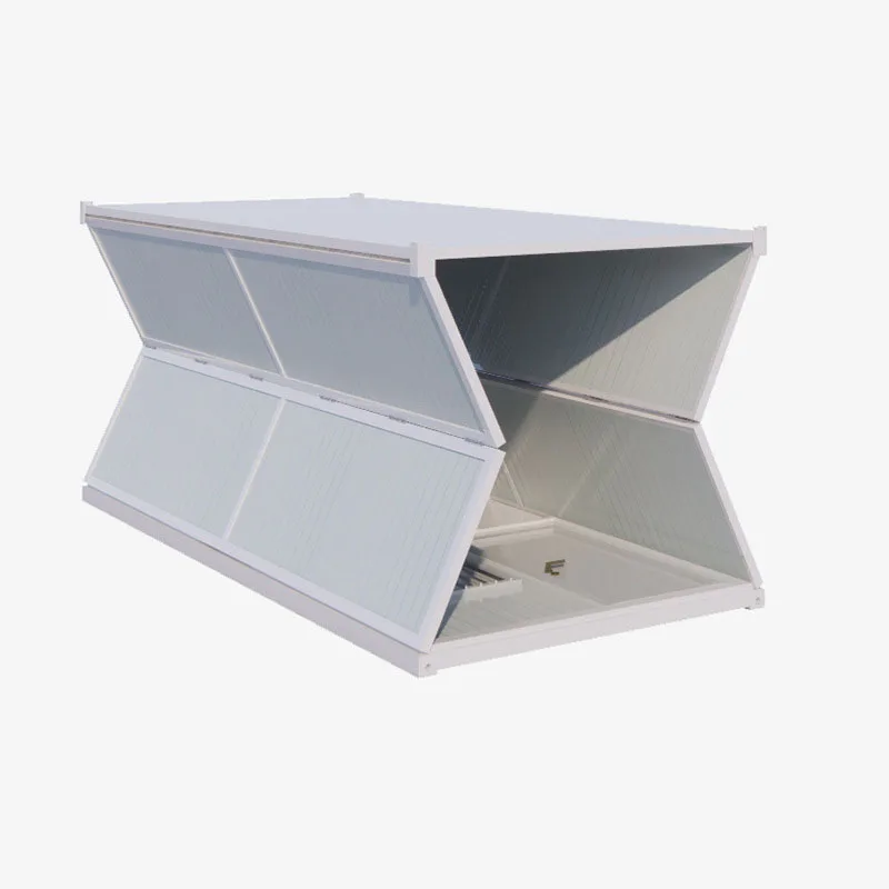 China Folding Container House Fast Fold Out Flat Pack Prefabricated 20ft 40ft Foldable Portable Modular Tiny Houses Homes Camps