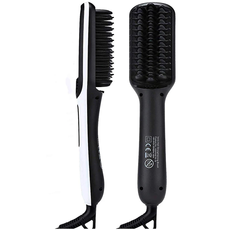Beard Straightener for Men Ionic Heated Comb Hair Beard Straightening Brush