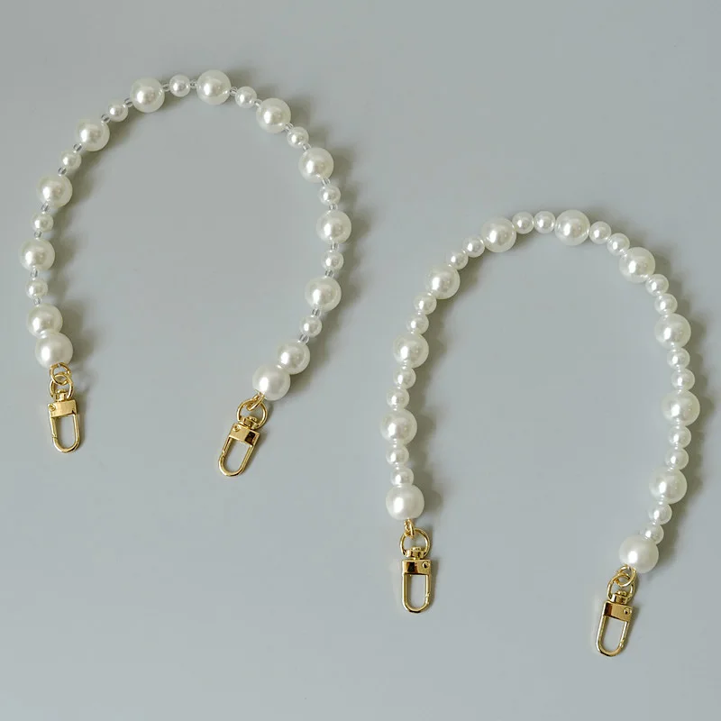 2023 New Acrylia Pearl Chain Crystal Bag Strap Mobile Phone Bag Case Bead Neck Strap