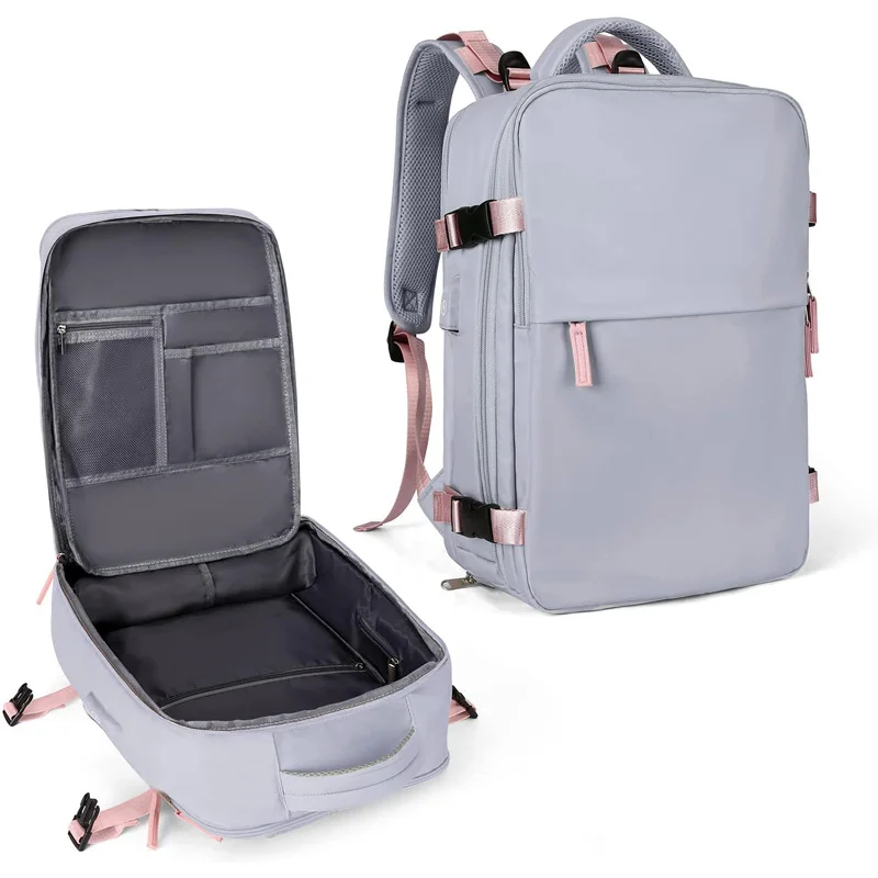 Custom Large Travel Women Flight Approved Hiking Backpack Waterproof Outdoor Sports Rucksack Casual Daypack Carry On Bag