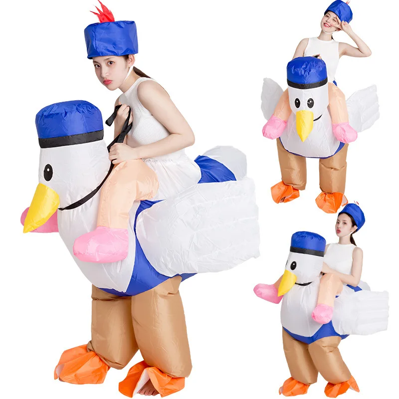 Cute chicken Inflatable  costume for adults Halloween Christmas Carnival Inflatable Costume