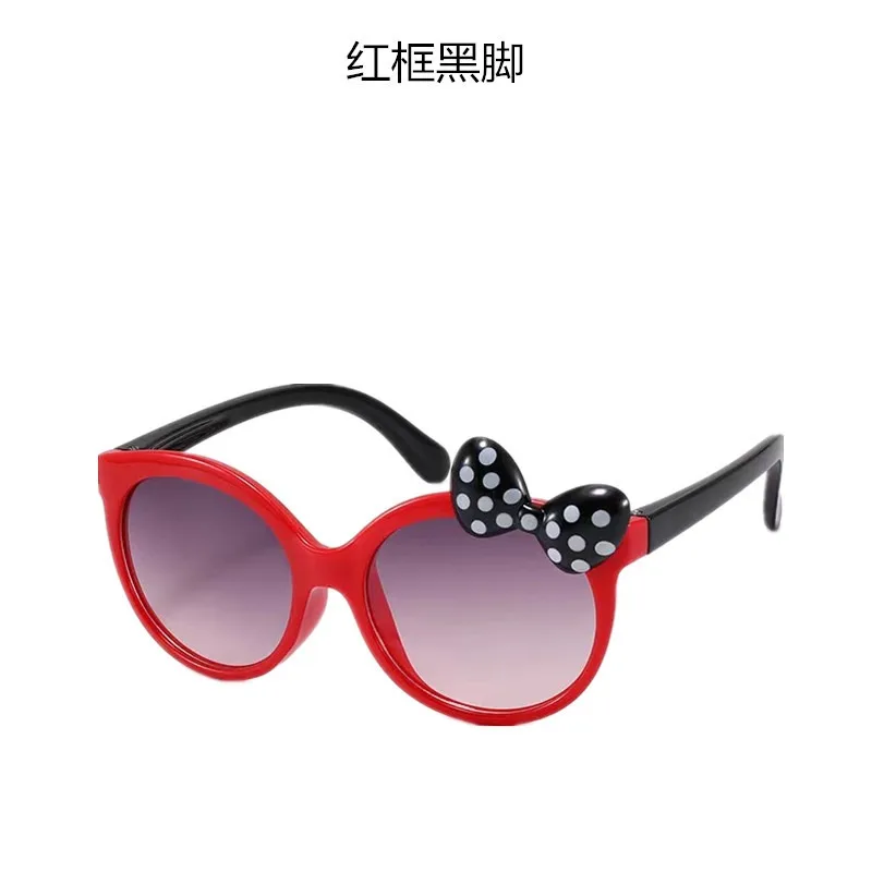 Cute Cartoon Bowknot SUN Sunglasses Girls Kids Children Sunglasses Sunshade Glasses For Climbing Outdoor Sports