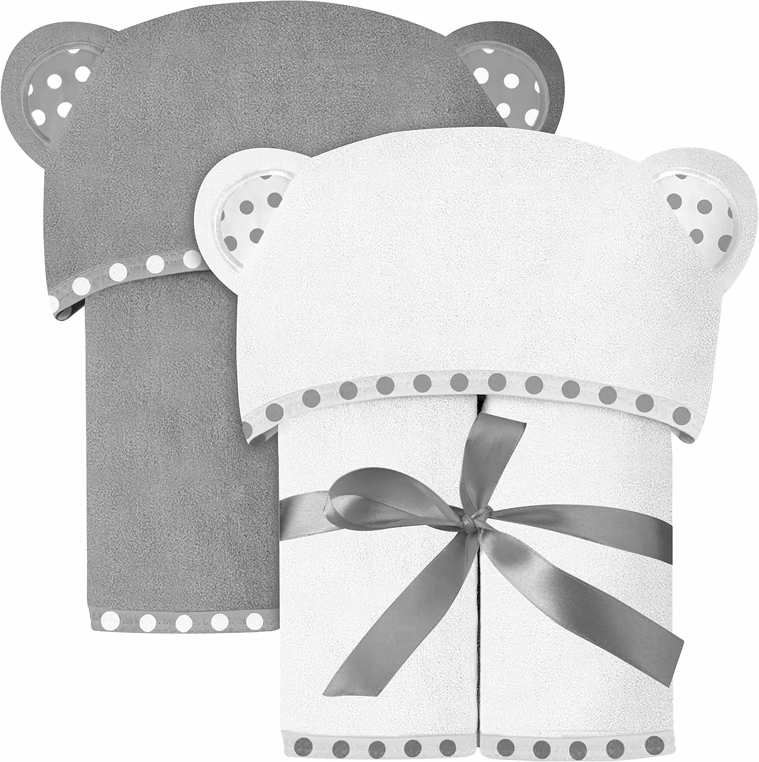 China Manufactured washcloths Hooded Towel Set Quick-Dry Bamboo Poncho Pattern for Kids Cute Printed Style for Newborn