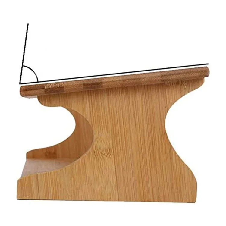 Wholesale nordic modern contemporary cute cartoon indoor ceramic bamboo food dog and cat pets feeder bowl