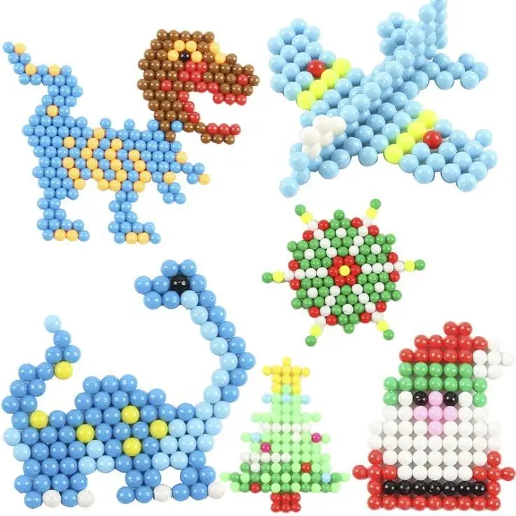 500Pcs/Set 30 Colors 5mm Water Fuse Beads Spray Perler Aqua Magic beads Educational perlen Puzzles Accessories for Children Toys