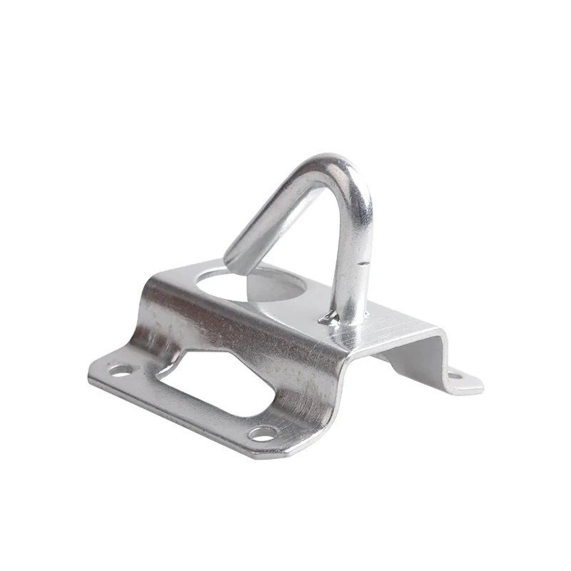 FTTH Fitting Accessories Fiber Optic Drop Wire Cable Clamps / Pole Bracket