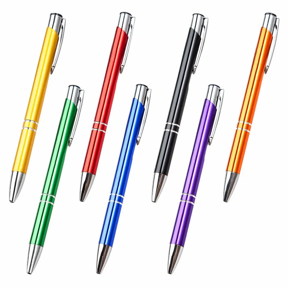 Manufacturers wholesale metal ballpoint pen with Logo custom advertising click pen engraving personalized gift ballpoint pen
