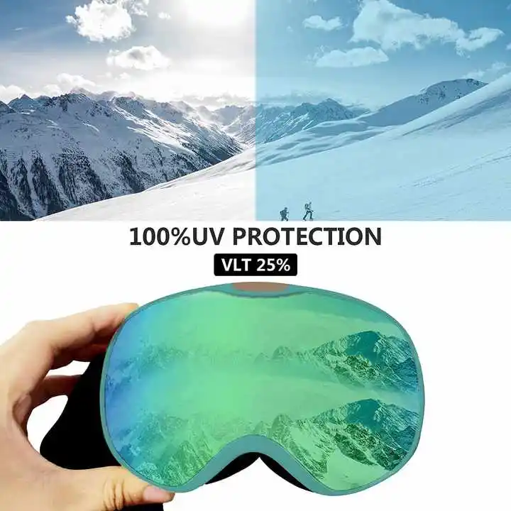 2021 лыжные очки шлем совместимые с OTG противотуманные UV400 для детей молодежи мальчиков девочек сноубординга