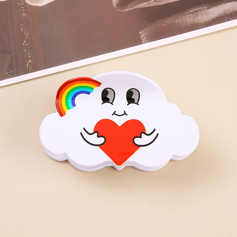 Acetate Hair Claw Clips Halloween Ghost Skeleton Face Clasp Pumpkin Hairpin Bat Hairpin Ghost Skull Head Hairpin Hair Claw