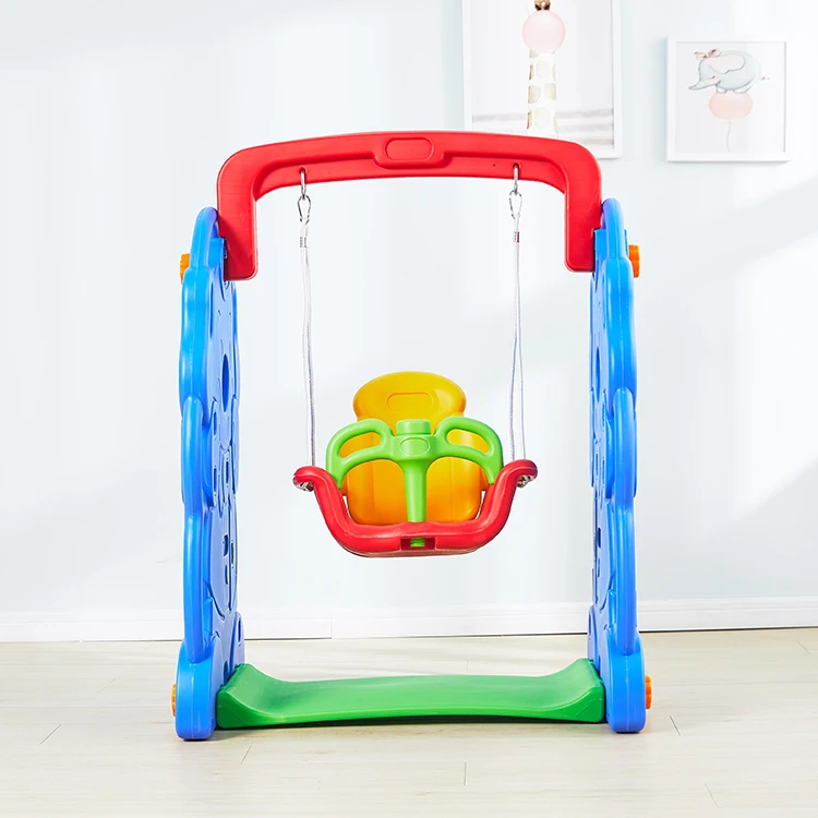 2022 Fashion Multifunctional Plastic Basketball Baby Indoor Children Plastic Swing Set
