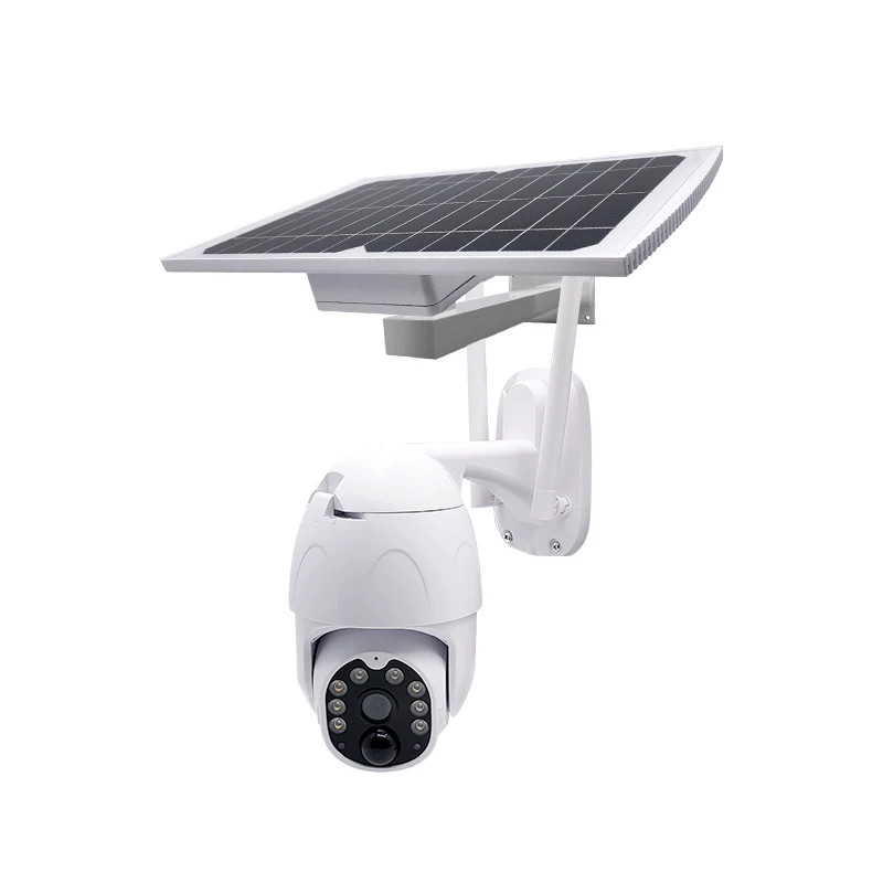 Solar Panel Camera Wifi Version PTZ 4X 1080P Outdoor Security Wireless Monitor Waterproof CCTV Smart Home Surveillance