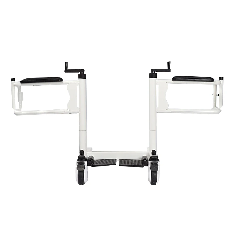 Hand Crank Control Lift and Foldable Transfer Trolley for Disabled & Paralyzed Patients Big Wheel Version Handicap Scooter