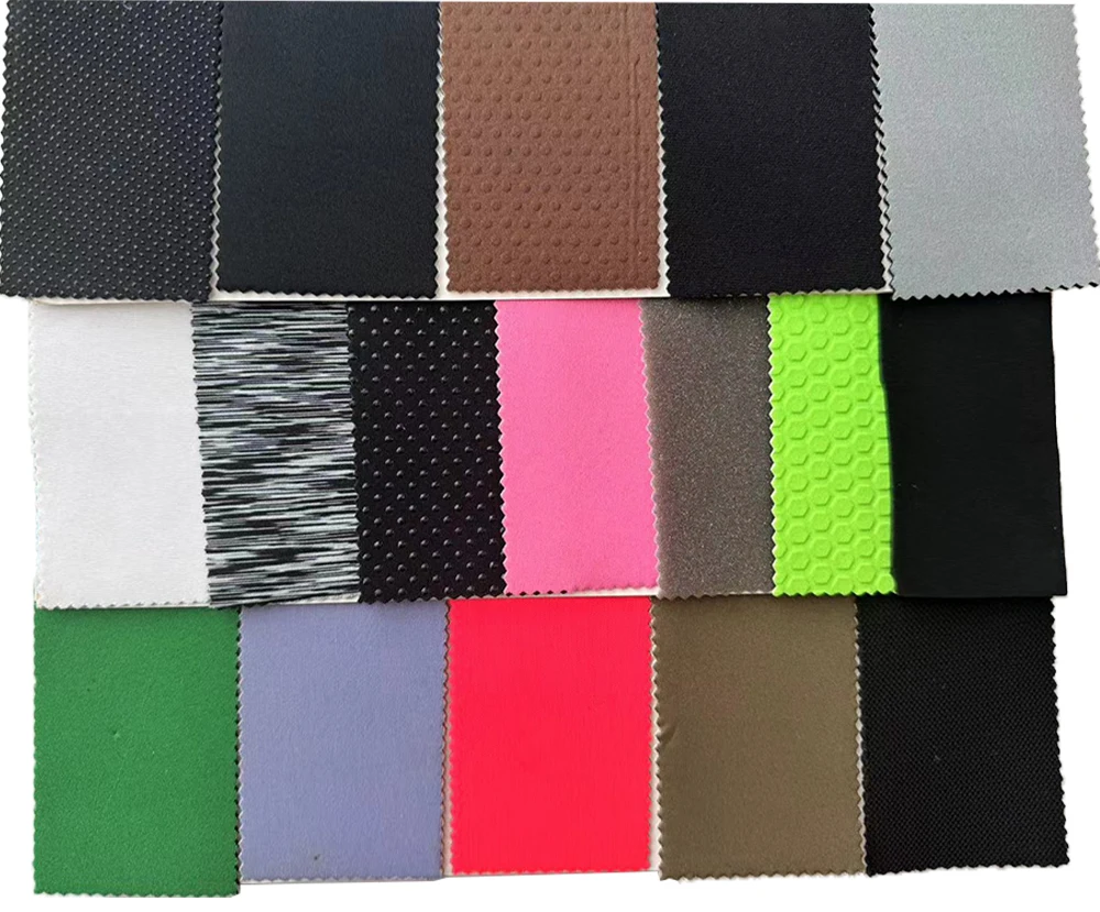 High end custom SBR chloroprene rubber soft, elastic, shock-absorbing color diving double-sided composite fabric sports fabric
