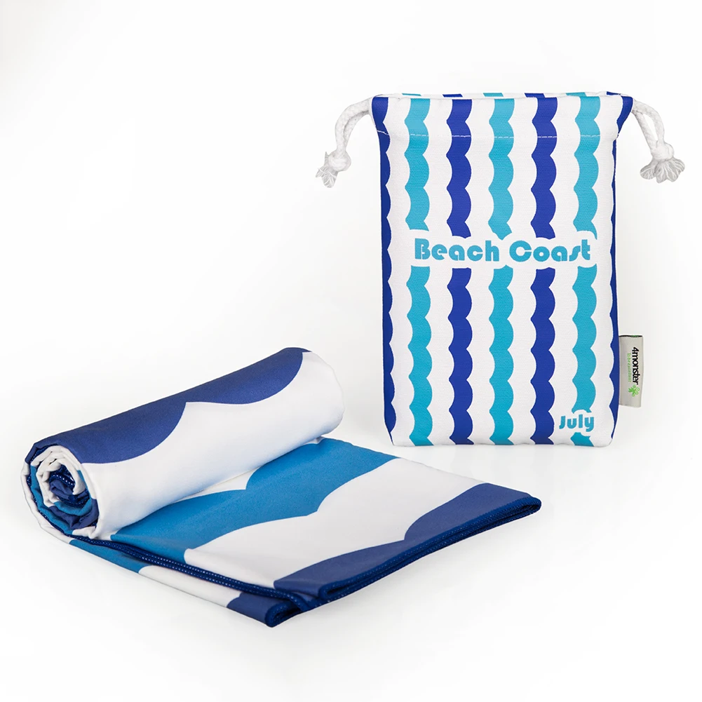 Пляжное полотенце из микрофибры, минимальный заказ, в наличии, легкое пляжное полотенце из радужной микрофибры без песка, 80X160