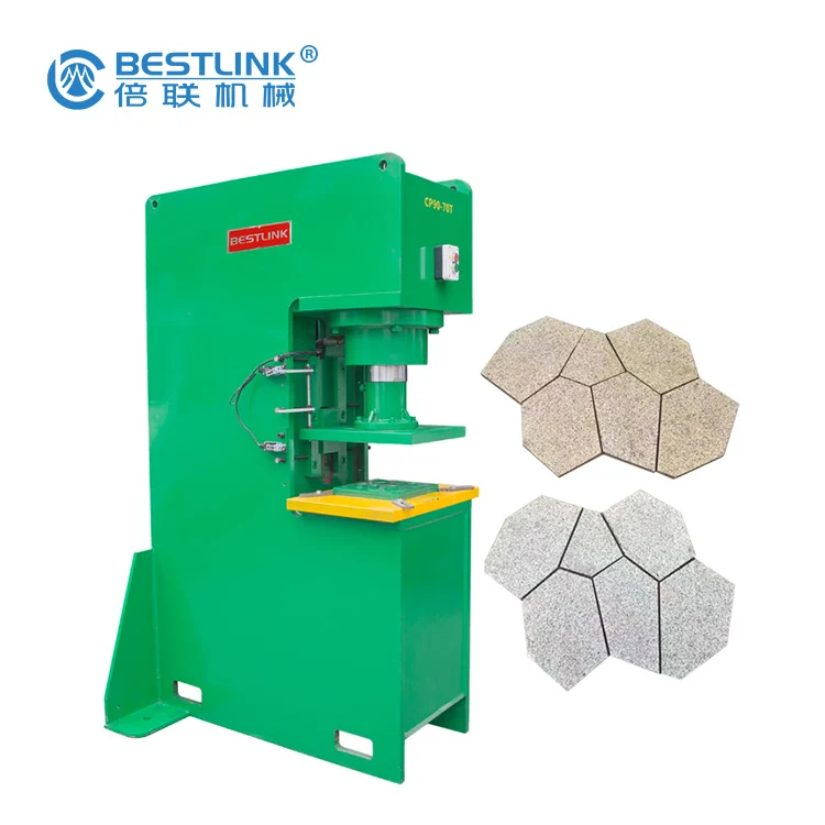 Stonemachinery Hydraulic pressing granite artificial paving Stone rock Slab Stamping different shapes Machine