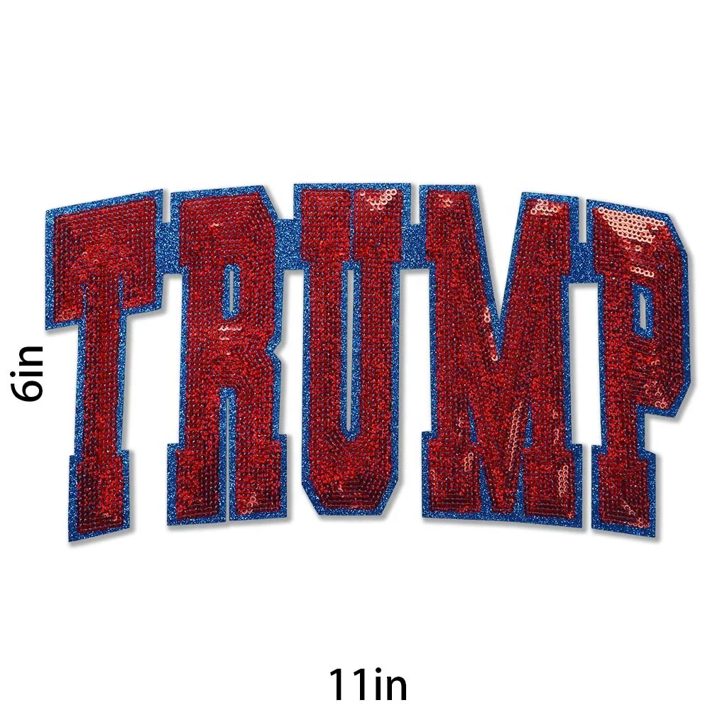 Wholesale 4th Of July Iron On Usa American Sequin Patches Custom Logo Independence Day Patches Sequin For Clothing