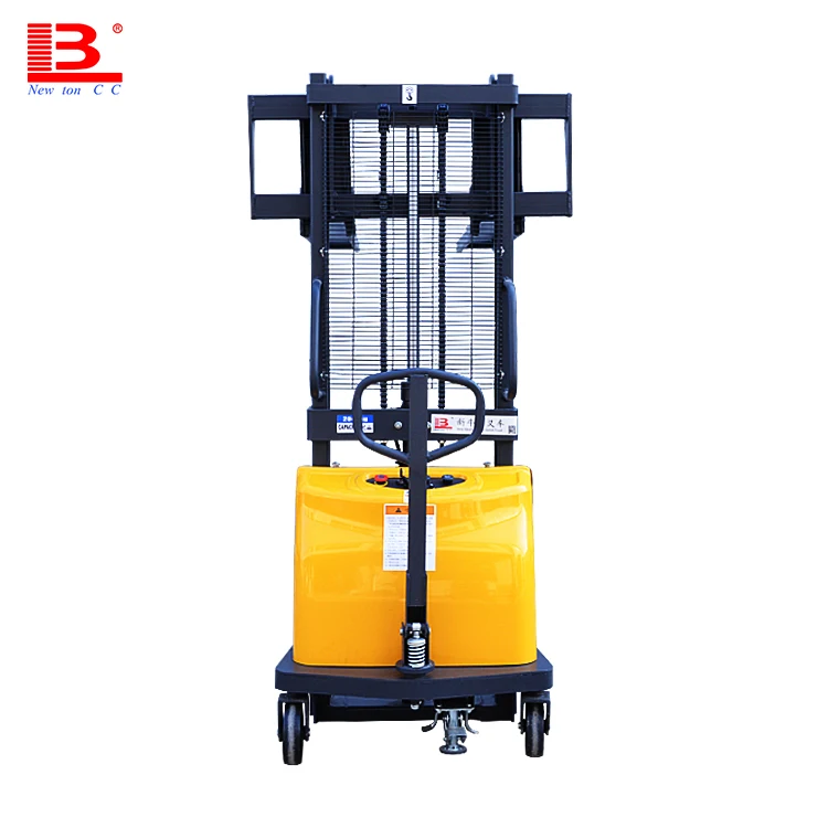 Stacker factory semi-electric pallet stacker 1.5 ton 3 meter high lift quality machine semi electric lifter for sale
