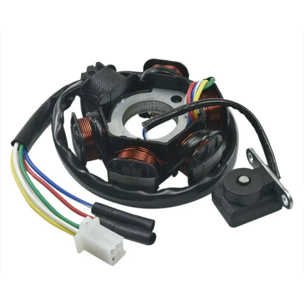 Magneto Stator 6 POLE GY6 125cc 150cc ATV Scooter Moped Go Kart Sunl Total Roketa Hammerhead Parts