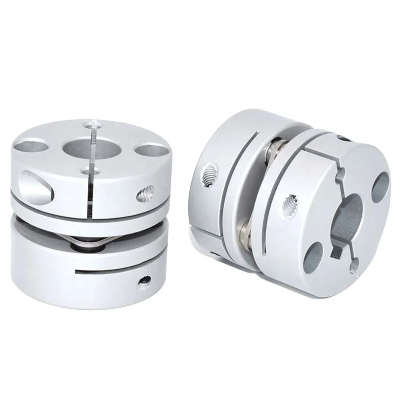 DS Aluminum Alloy Double plate spring DIsk Type Disc coupling with clamping screws for high speeds