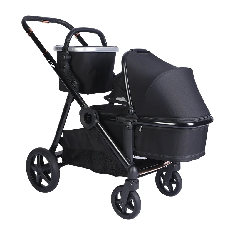 Ready To Ship Luxury All Wheel Suspension Newest Twin Stroller Double Seat Double Double Stroller For Kids And Babies And The Ea