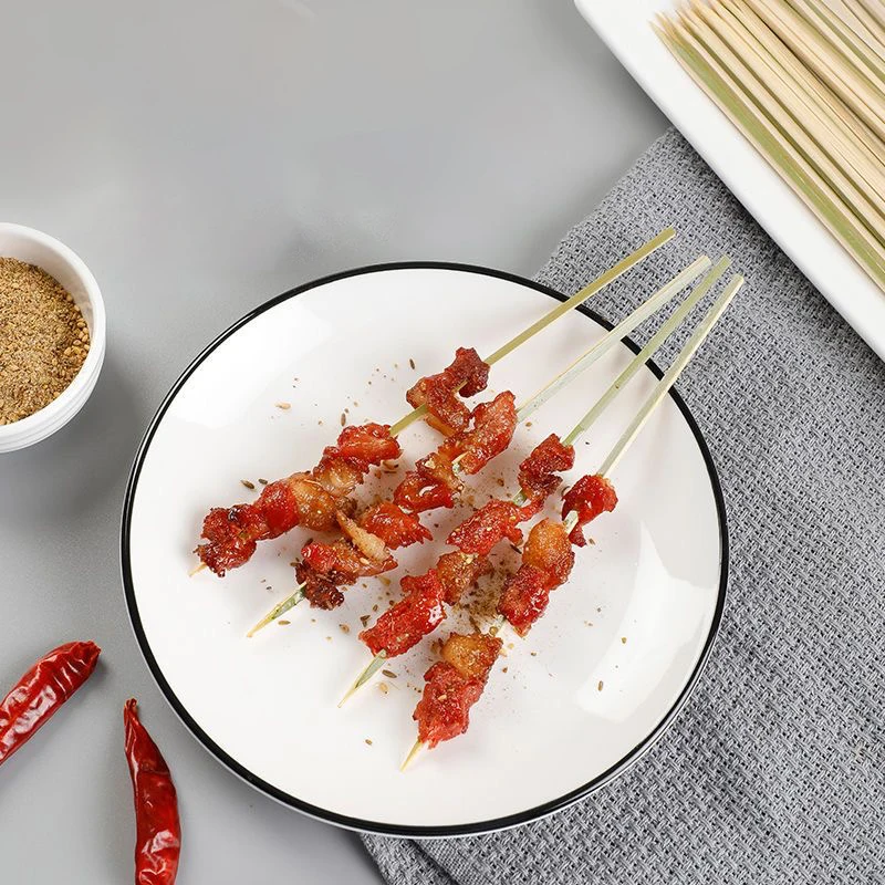 Convenient Bamboo Skewers: Ideal for Shish Kabob, BBQ, Fruits, and More