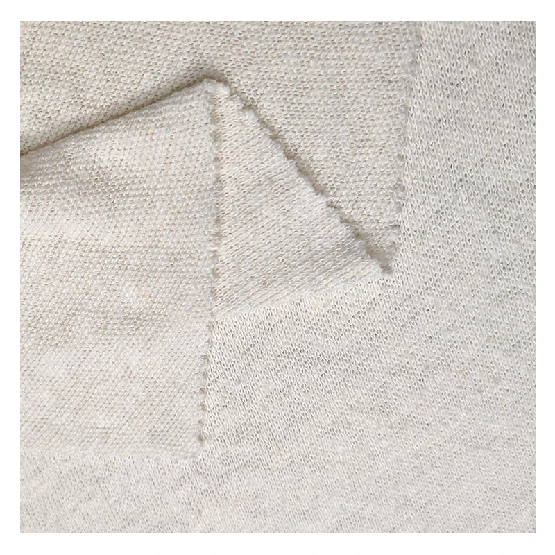 22001-Eco-Friendly High Quality 55% Hemp 45% Organic Cotton Single Jersey Fabric for Clothing