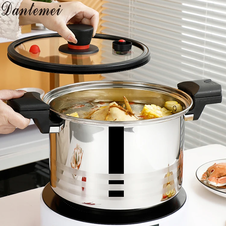 Perfect Quality Stainless Steel Multifunctional Pressure Cooker Pot Soup Pot Kitchen Cookware