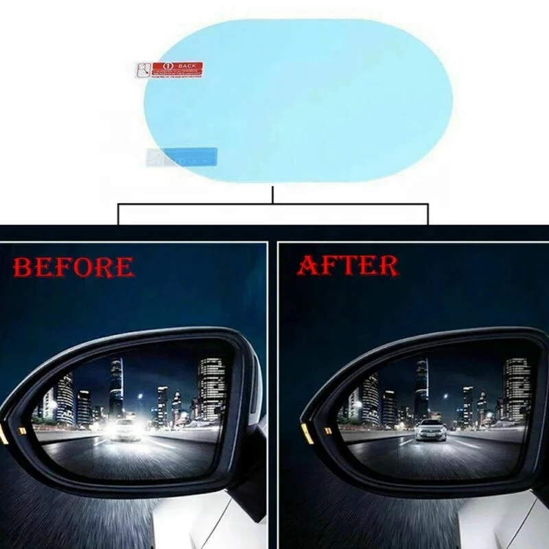 Hd Rear View Mirror Anti Rain Fog Film Waterproof And Anti-fogging Pelicular Car Screen Protector Sticker