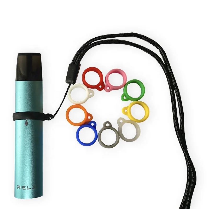 2 Pieces round  Anti-Lost Necklace Lanyard vape with Anti-Slip Silicone Rubber Rings for vape