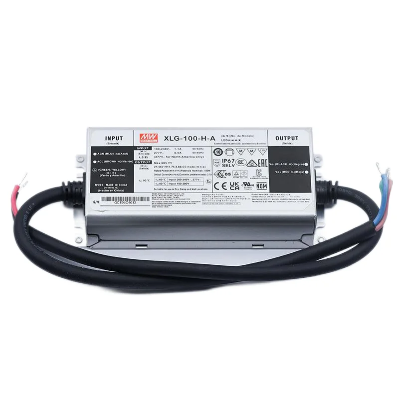 MeanWell XLG-100-24-A 4A 24V 100W Mean Well LED Power Supply IP67 Waterproof LED Driver for LED Lighting