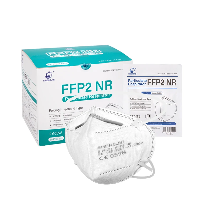 
SHENGJIE SJ9501 FFP2 NR Particulate Respirator EN149 Mask PFE 95 Factory Face Mask FFP2 OEM Provided 