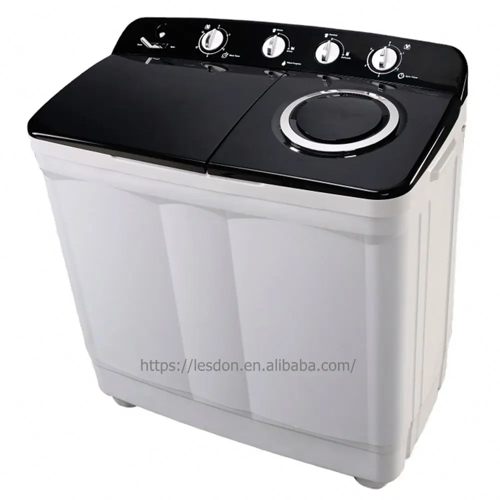 Plastic Body Twin Tub Semi Automatic Portable Washing Machine 8kg,10kg,12kg Drying Machine Compact Two-Tub