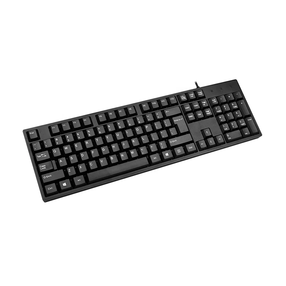 JQ101 Wired Office Keyboard Without Lights Full Size Slim Wired Keyboard For Home Office OEM Custom Wholesale