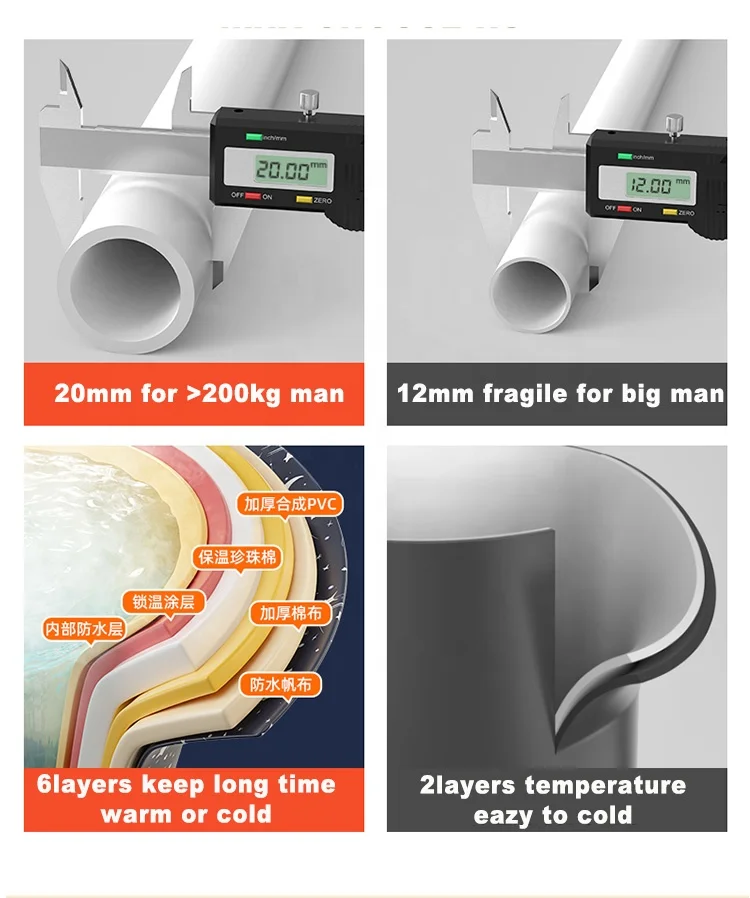 Fitness Large Portable Cold Water Therapy Ice bath Tub For Athletes Recovery