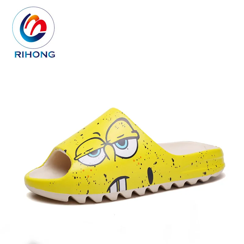 2022 new arrival 3D printing logo custom light eva all color  kid men women shoes yezzy slippers