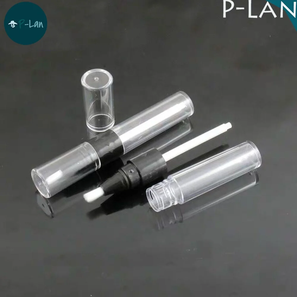 P-LAN Brand Stock 100pcs Wholesale 4.5ml Empty Gel Art Paint Nail Polish Custom Logo Essential Oil Bottle Twist Pen Brush Tube