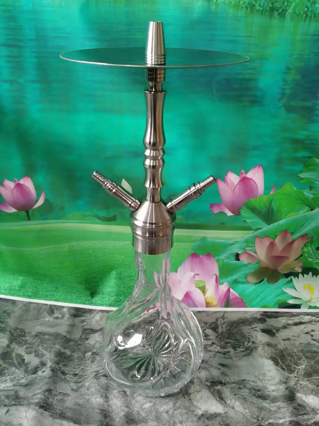 german stainless steel hookah handle