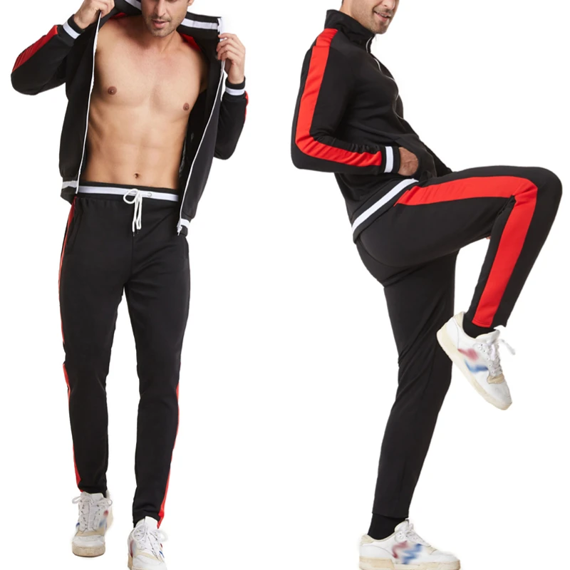 Custom Logo White Plain Jogger Sportswear Sets Unisex Blank Sweat Jogging Sweatsuit Men Track Suit Tracksuit For Men