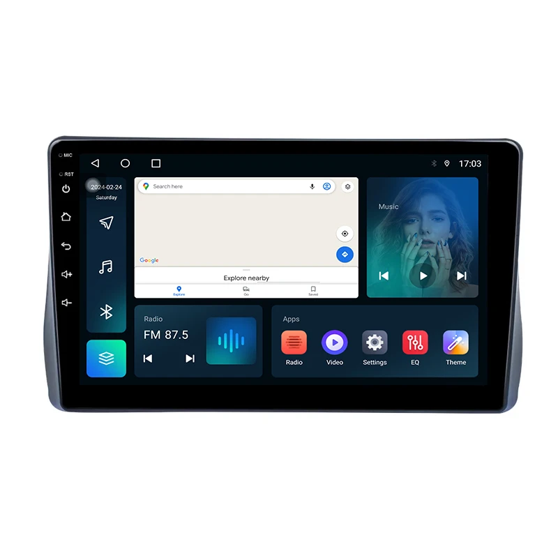 TS18 Universal Car Multimedia For Toyota Wish 2009-2018 Android Stereo GPS Navigation Wireless Carplay Android Auto DVD Player